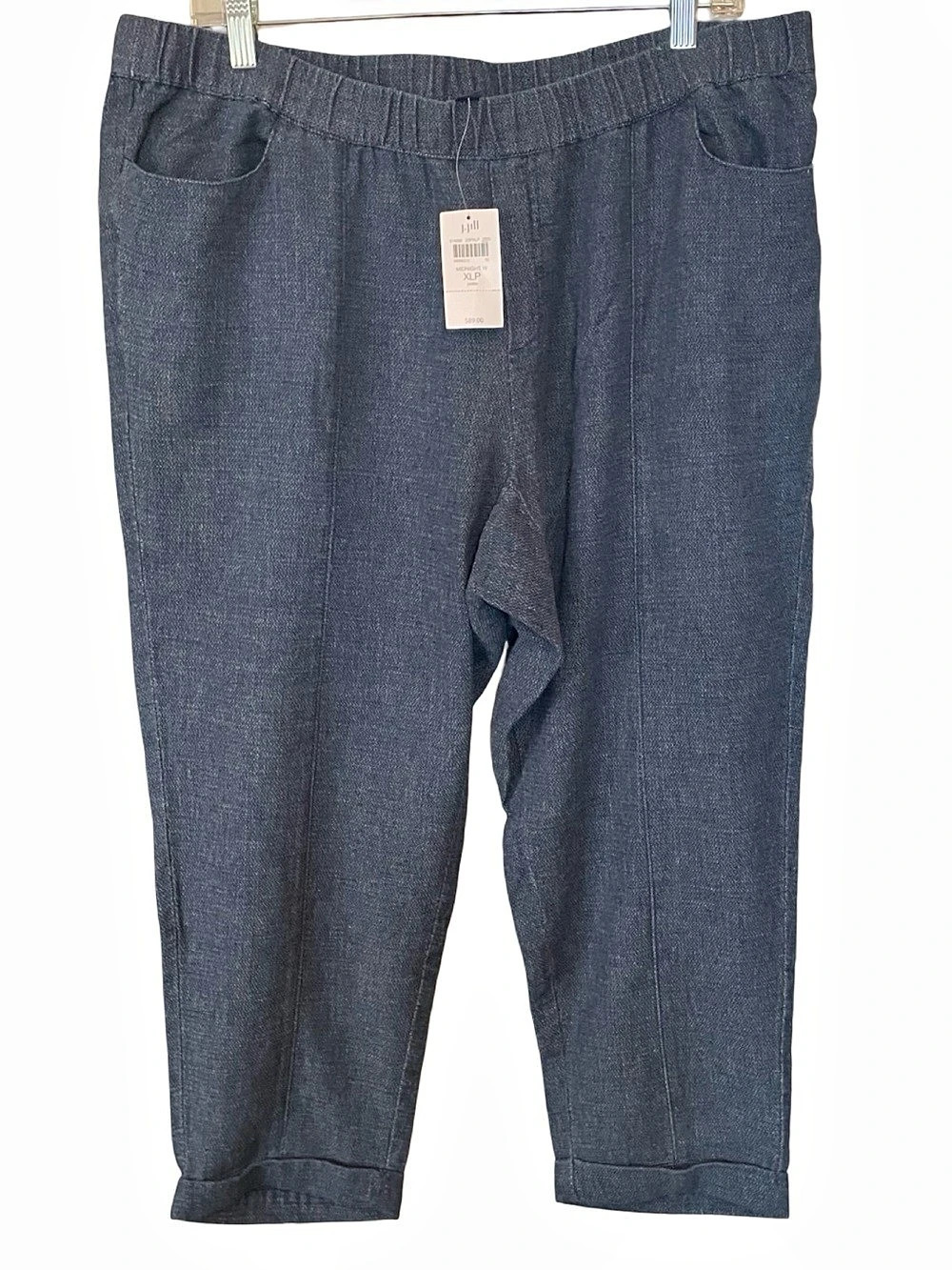 J.Jill Pure Jill Indigo Pull On Crop Pants XLP NWT